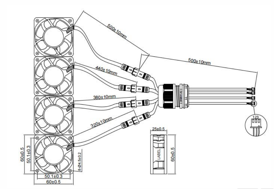 Waterproof dc fan DA6025HHV12B dimensions drawing.png Waterproof dc fan DA6025HHV12B dimensions drawing.png